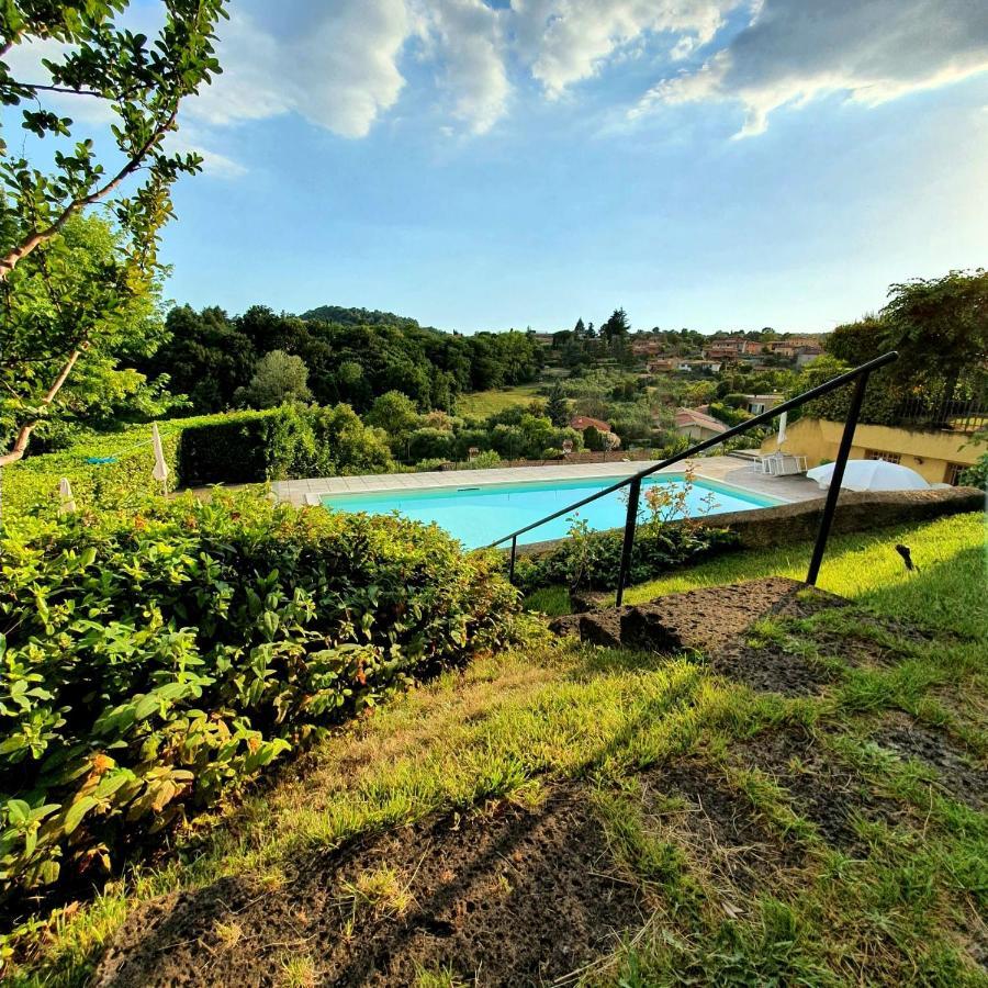 Appartamento Stropea Con Giardino Privato E Piscina Soiano Del Lago Ngoại thất bức ảnh
